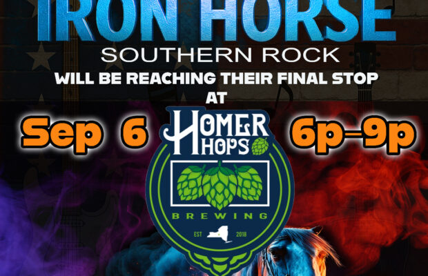 Iron Horse’s Final Stop Fundraiser at Homer Hops, September 6th Iron Horse’s Final Stop Fundraiser at Homer Hops, September 6th